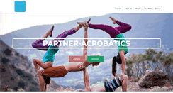 Desktop Screenshot of partneracrobatics.com